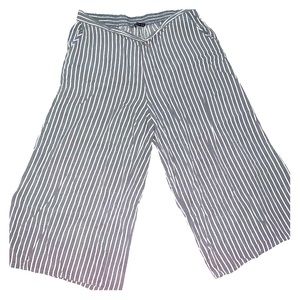 Pin-Strip Wide Leg  Pants